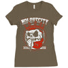 praying skull Ladies Fitted T-Shirt