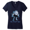 muscle shark its summer time Women's V-Neck T-Shirt