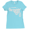 detroit city smoking gun Ladies Fitted T-Shirt