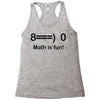 math is fun Racerback Tank