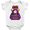 happy birthday monster Baby Bodysuit