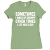 sometimes i wake up grumpy Ladies Fitted T-Shirt