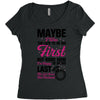 Maybe I Was Too Late To Be His First But Right Now I'm Happy To Be His Women's Triblend Scoop T-shirt