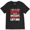 i tried to keep quiet but my ancestors V-Neck Tee