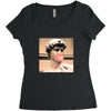 Michelangelo David Bubble Gum Women's Triblend Scoop T-shirt