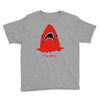 red blue shark Youth Tee
