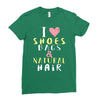 shoes bags natural hair Ladies Fitted T-Shirt