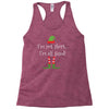 i'm not short i'm elf sized Racerback Tank