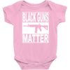 black guns matter Baby Onesie