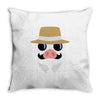 minimal porco Throw Pillow