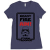 ready fire aim Ladies Fitted T-Shirt
