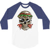 burger skull 3/4 Sleeve Shirt