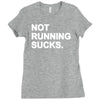 not running sucks Ladies Fitted T-Shirt