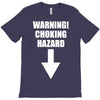 warning choking hazard printed T-Shirt
