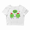 olive you Crop Top