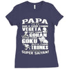 papa super saiyan vegeta Ladies Fitted T-Shirt