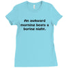 awkward morning funny t shirt sex humor college s 3xl Ladies Fitted T-Shirt