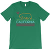 neon sign california republic flag bear T-Shirt