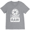 i shoot raw photography camera photograph V-Neck Tee