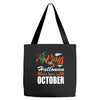 Halloween Kings Are Born In October Tote Bags