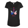 4th of July Maternity Scoop Neck T-shirt