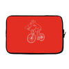 shark riding bicycle bike funny Laptop sleeve