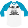 March Girl Hated By Many 3/4 Sleeve Shirt