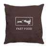 fast food funny Throw Pillow