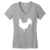 Chicken and Little Chick Women's V-Neck T-Shirt
