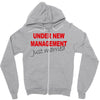 under new management just married mens black wedding present husband t Zipper Hoodie