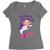 Mommy Shark -Shark Do Do Do Women's Triblend Scoop T-shirt