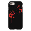 bloody hand print funny zombie kill undead blood horror killer iPhone 8 Case