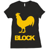 cock block Ladies Fitted T-Shirt