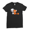 panda hug Ladies Fitted T-Shirt