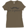 mustache Ladies Fitted T-Shirt