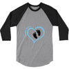 Custom baby boy name maternity design 3/4 Sleeve Shirt