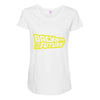 retro back to the future Maternity Scoop Neck T-shirt