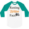 resting witch face   fall t shirt   funny halloween 3/4 Sleeve Shirt
