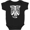 beer belly xray skeleton funny Baby Bodysuit