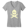 plastic block pirates Women's V-Neck T-Shirt
