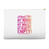my heart is empty Accessory Pouches