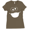 cookie monster Ladies Fitted T-Shirt