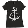 anchors aweigh Ladies Fitted T-Shirt