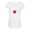 three of swords Maternity Scoop Neck T-shirt