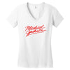 Michael Jackson Women's V-Neck T-Shirt