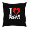 i love black people Throw Pillow