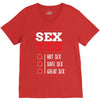 SEX YES HOT SEX SAFE SEX GREAT SEX V-Neck Tee