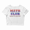 math club hippie hipster Crop Top