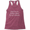 haunted leg Racerback Tank