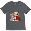 nice cat and dog V-Neck Tee